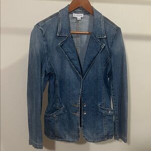 St. John Sport Women's Light Blue Denim Jean Jacket